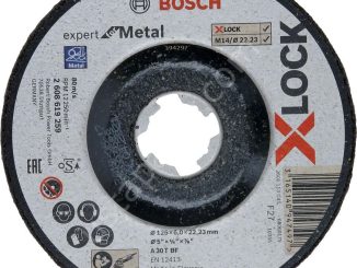 Bosch - X-LOCK - 125*6,0 mm Expert Serisi Bombeli Metal Taşlama Diski (Taş) 2608619259