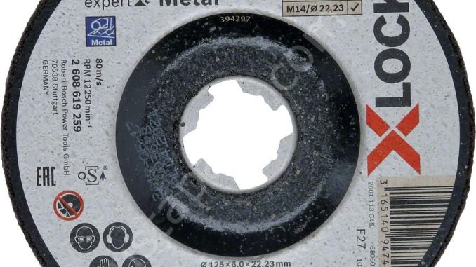 Bosch - X-LOCK - 125*6,0 mm Expert Serisi Bombeli Metal Taşlama Diski (Taş) 2608619259 Bosch - X-LOCK - 125*6,0 mm Expert Serisi Bombeli Metal Taşlama Diski (Taş) 2608619259