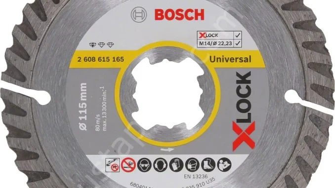 Bosch - X-LOCK - Standard Seri Genel Yapı Malzemeleri İçin Elmas Kesme Diski 115 mm 2608615165 Bosch - X-LOCK - Standard Seri Genel Yapı Malzemeleri İçin Elmas Kesme Diski 115 mm 2608615165